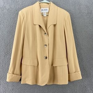 Vintage Hugo Buscati Blazer Womens 16 Jacket Career Workwear Lined Made in USA